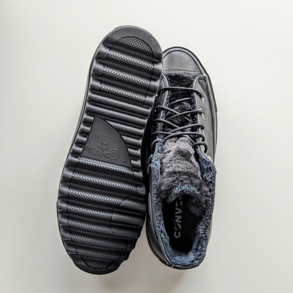 Converse CTAS Lift Ripple Hi Black/Black - Picture 5 of 7